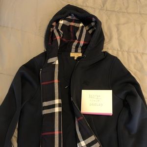 Burberry Zip Up Hoodie
